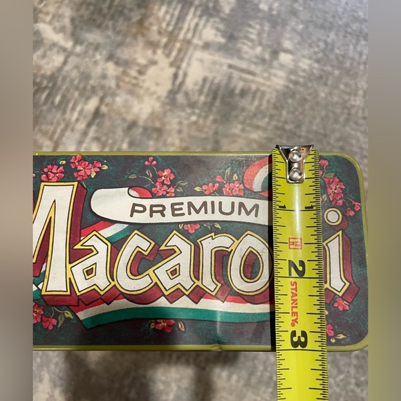 Vintage Casa Via Variccio Premium Macaroni Metal Tin Antique Pasta Graphic - Picture 10 of 13